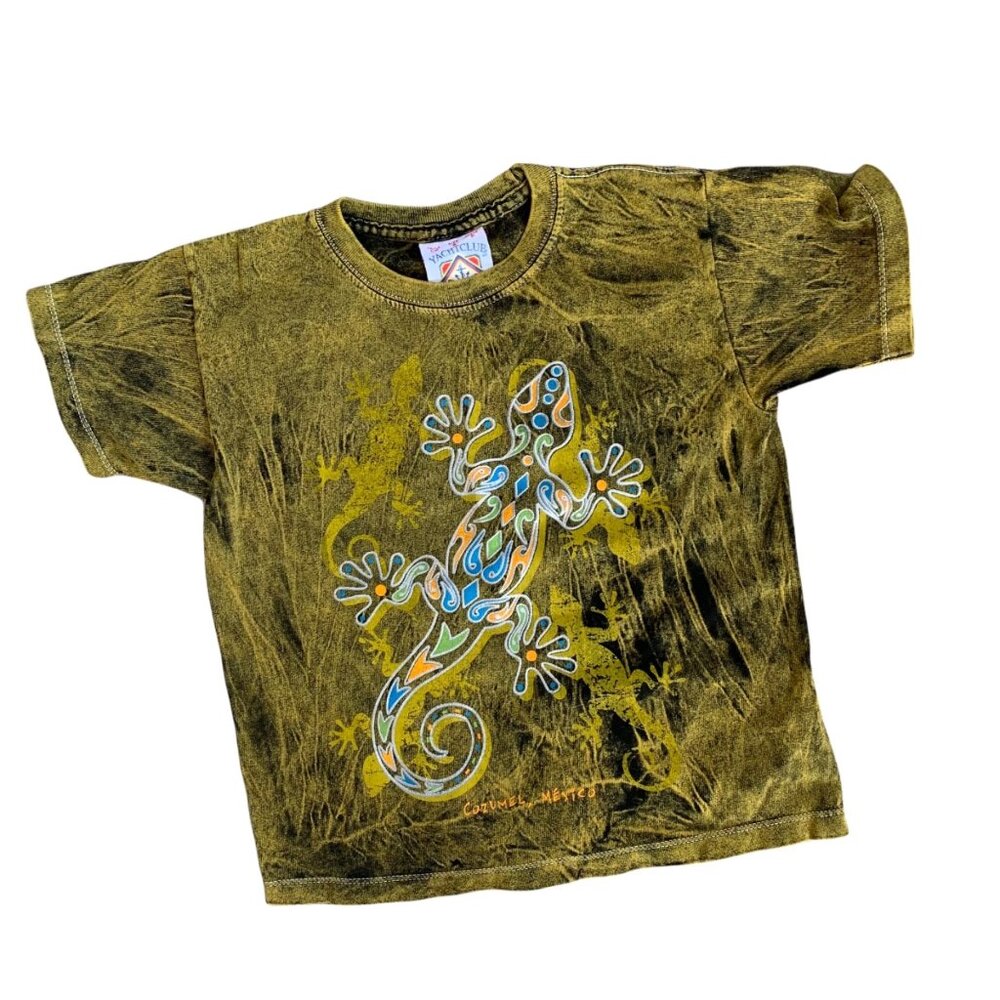 Vintage Gecko Washed Out Mexico 100% Cotton Tee S